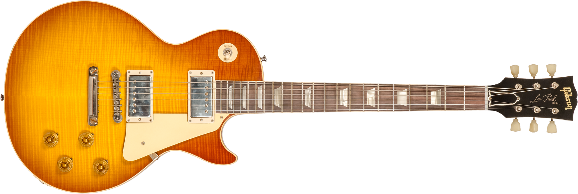 Gibson Custom Shop M2m Les Paul Standard 1959 Reissue 2h Ht Rw #934372 - Murphy Lab Ultra Light Aged Sunrise Teaburst - Guitarra eléctrica de corte ún