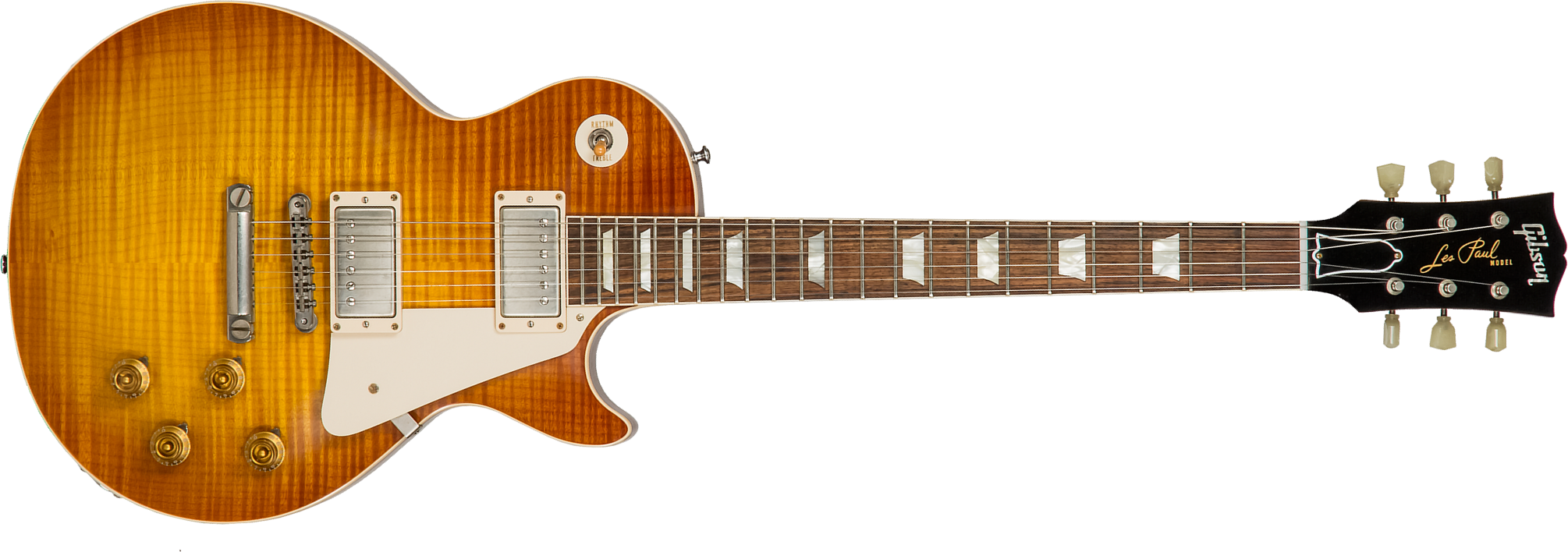 Gibson Custom Shop M2m Les Paul Standard 1959 Reissue 2h Ht Rw #943075 - Vos Iced Tea - Guitarra eléctrica de corte único. - Main picture