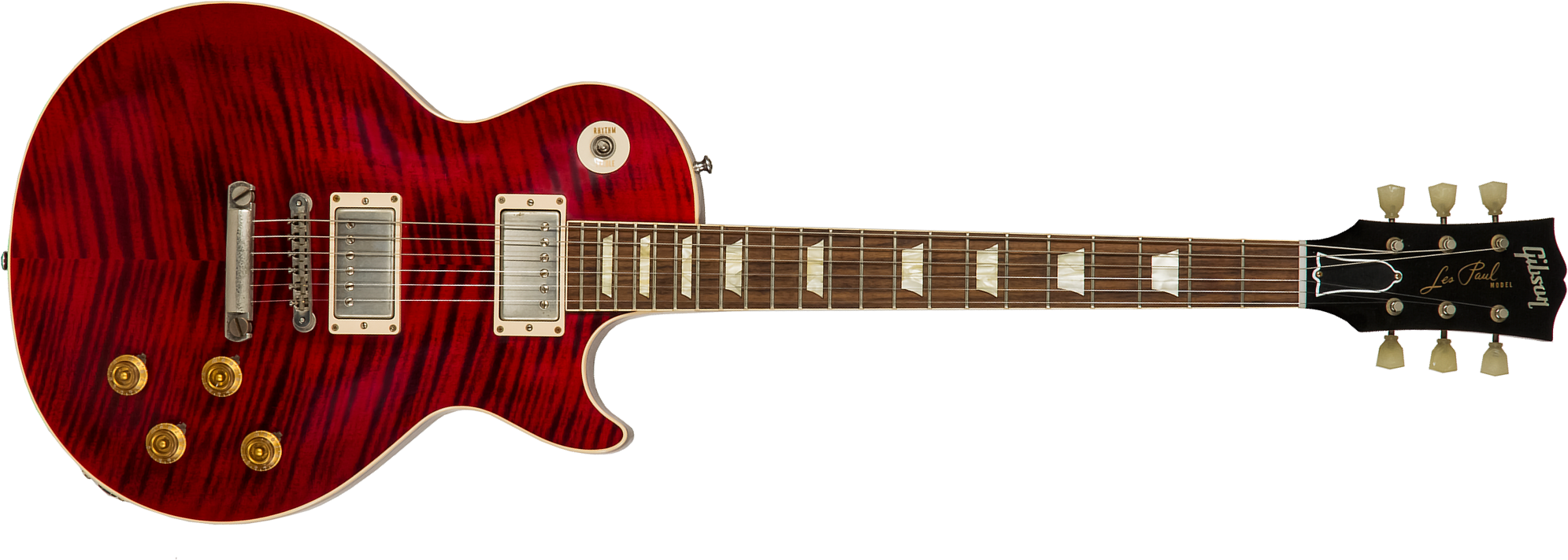Gibson Custom Shop M2m Les Paul Standard 1959 Reissue 2h Ht Rw #943147 - Vos Red Tiger - Guitarra eléctrica de corte único. - Main picture
