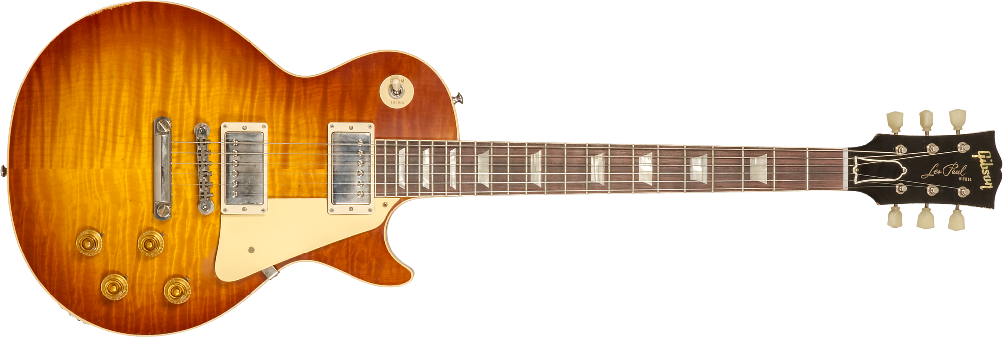 Gibson Custom Shop M2m Les Paul Standard 1959 Reissue 2h Ht Rw #94327 - Murphy Lab Light Aged Ice Tea Burst - Guitarra eléctrica de corte único. - Mai