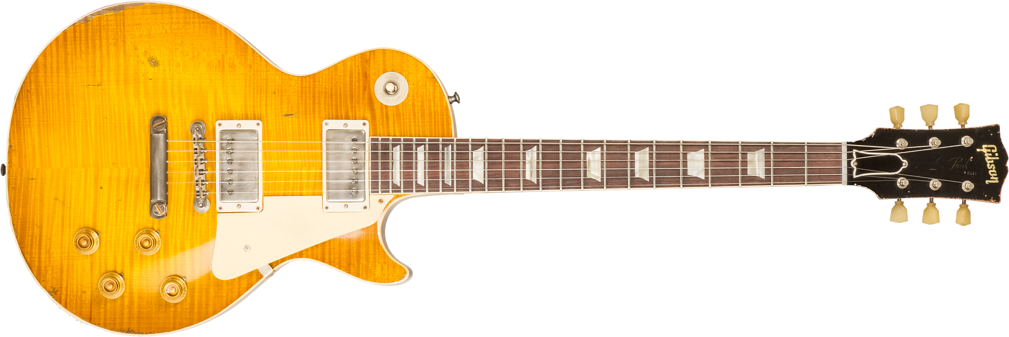 Gibson Custom Shop M2m Les Paul Standard 1959 Reissue 2h Ht Rw #94548 - Murphy Lab Ultra Heavy Aged Lemon Burst - Guitarra eléctrica de corte único. -