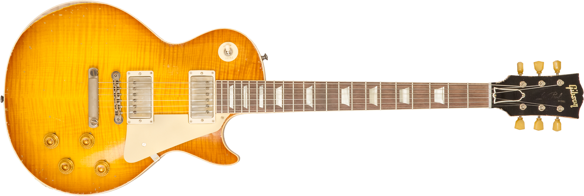 Gibson Custom Shop M2m Les Paul Standard 1959 Reissue 2h Ht Rw #94702 - Murphy Lab Ultra Heavy Aged Golden Poppy Burst - Guitarra eléctrica de corte ú