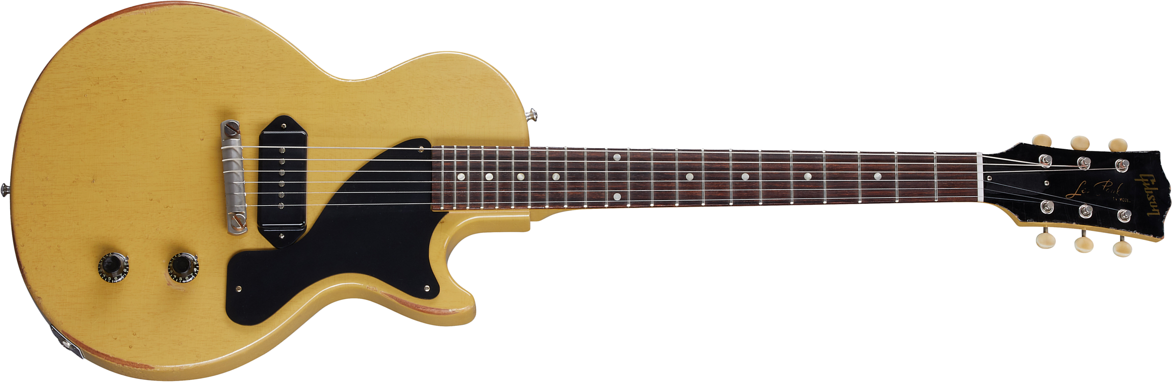 Gibson Custom Shop Murphy Lab Les Paul Junior Single Cut 1957 Reissue P90 Ht Rw - Heavy Aged Tv Yellow - Guitarra eléctrica de corte único. - Main pic