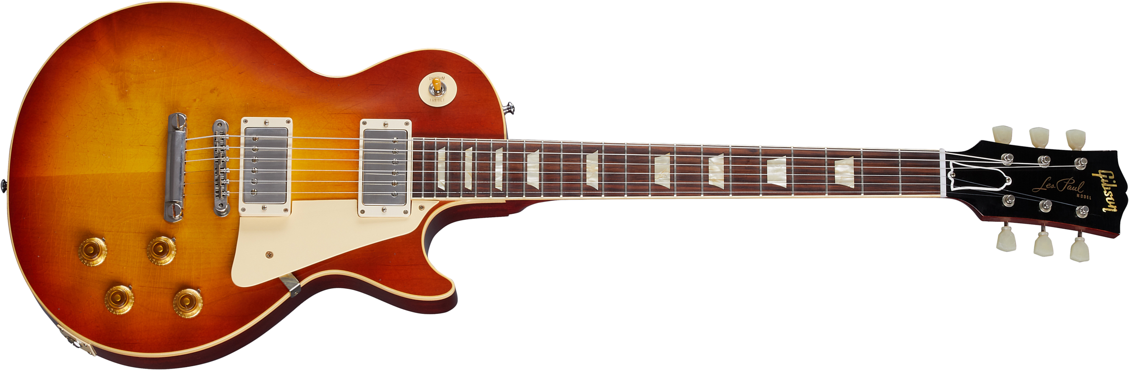 Gibson Custom Shop Murphy Lab Les Paul Standard 1958 Reissue 2h Ht Rw - Ultra Light Aged Washed Cherry Sunburst - Guitarra eléctrica de corte único. -