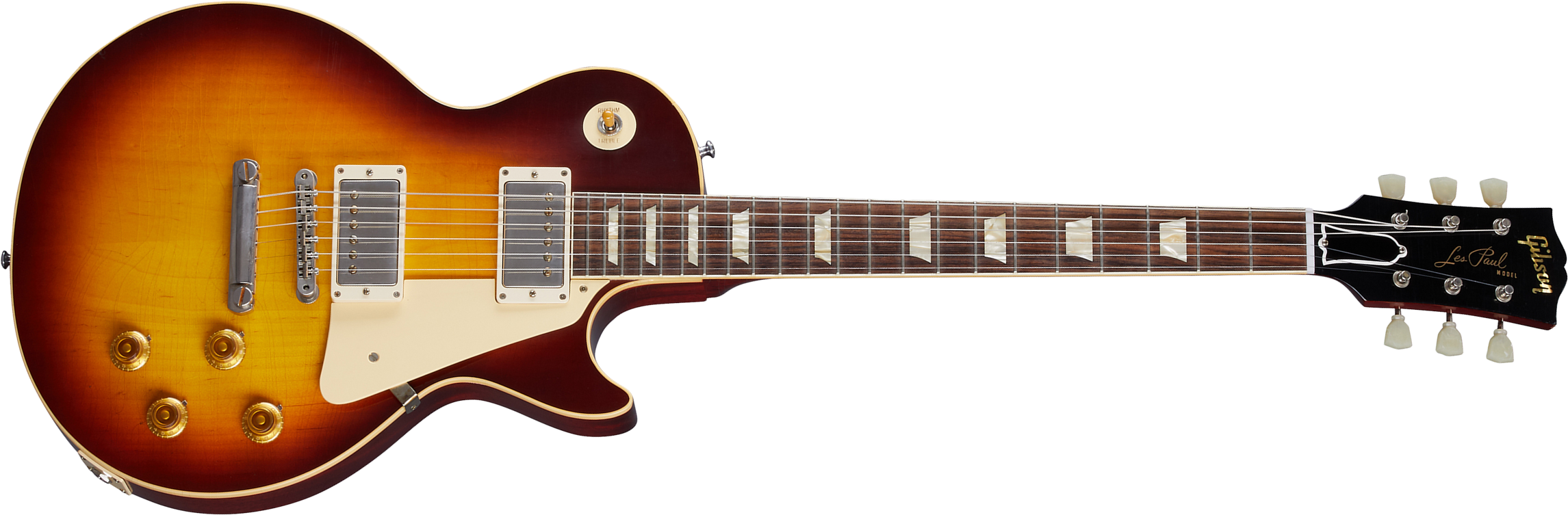 Gibson Custom Shop Murphy Lab Les Paul Standard 1958 Reissue 2h Ht Rw - Ultra Light Aged Bourbon Burst - Guitarra eléctrica de corte único. - Main pic