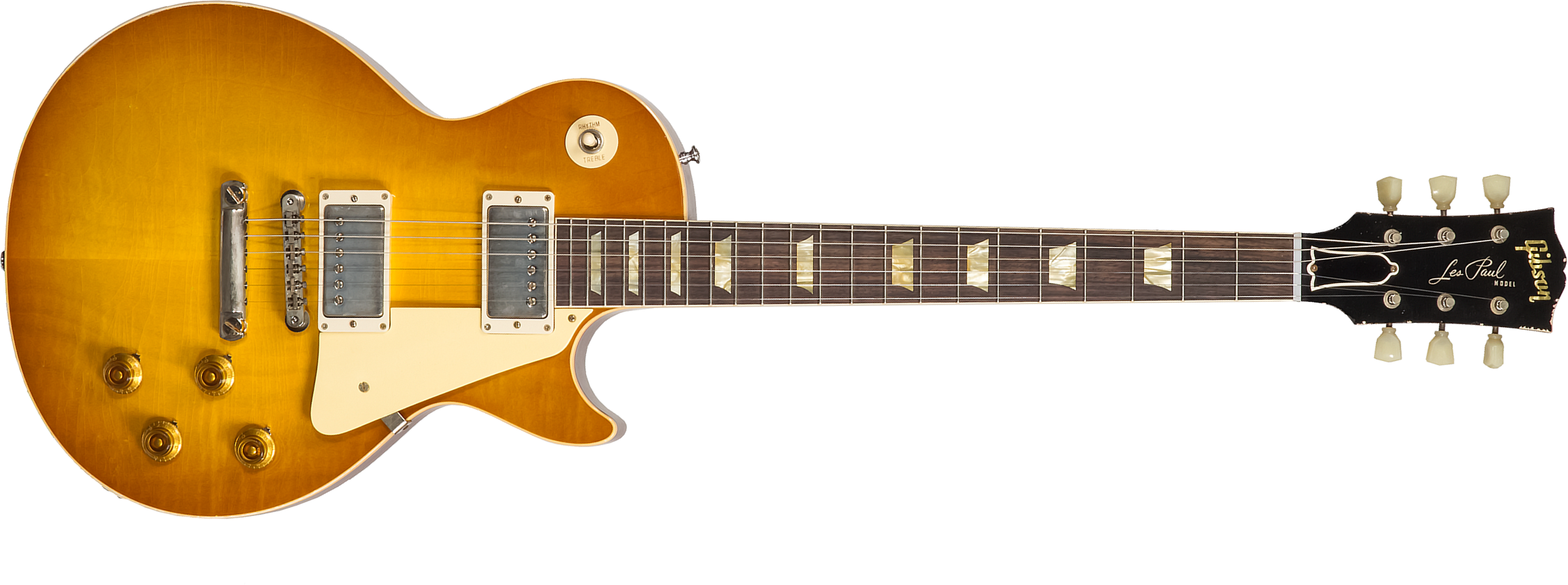 Gibson Custom Shop Murphy Lab Les Paul Standard 1958 Reissue 2h Ht Rw #821279 - Light Aged Lemon Burst - Guitarra eléctrica de corte único. - Main pic