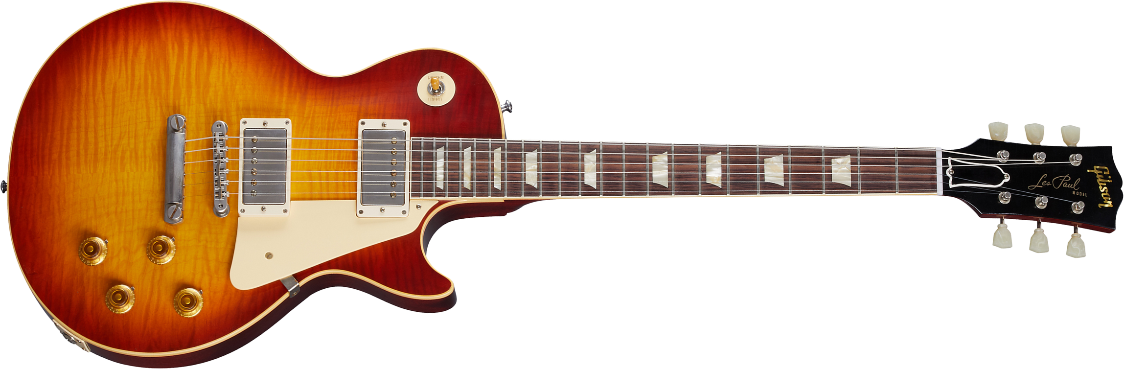 Gibson Custom Shop Murphy Lab Les Paul Standard 1959 Reissue 2h Ht Rw - Ultra Light Aged Sunrise Teaburst - Guitarra eléctrica de corte único. - Main 