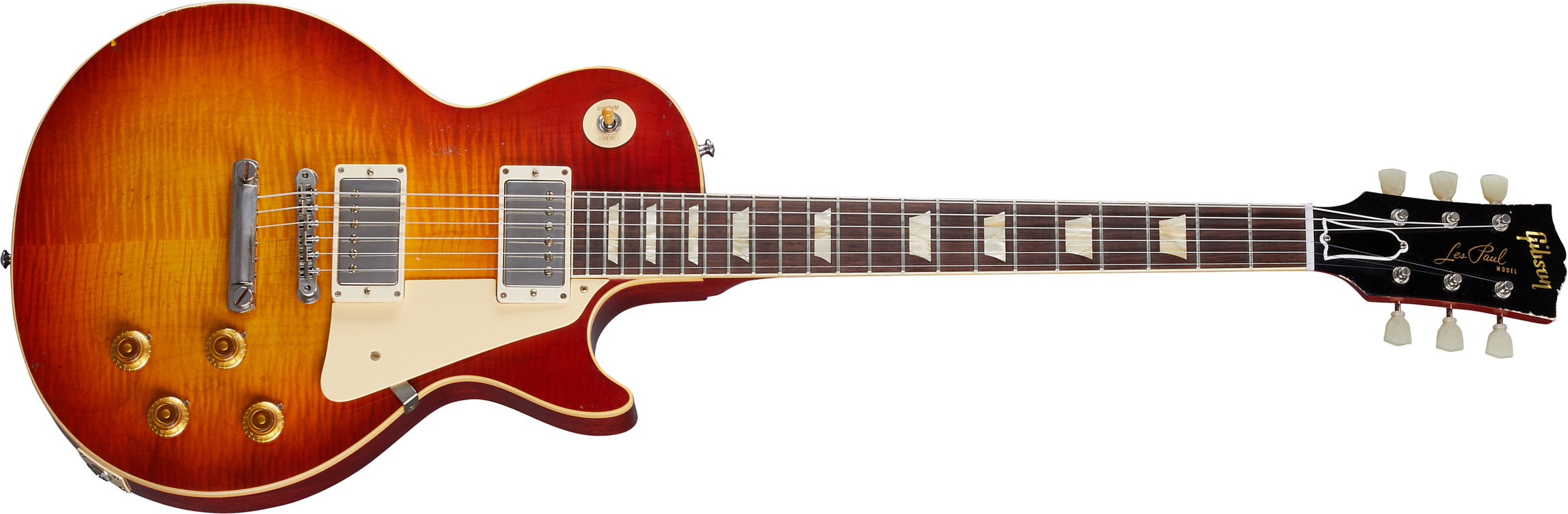Gibson Custom Shop Murphy Lab Les Paul Standard 1959 Reissue 2h Ht Rw - Light Aged Cherry Tea Burst - Guitarra eléctrica de corte único. - Main pictur