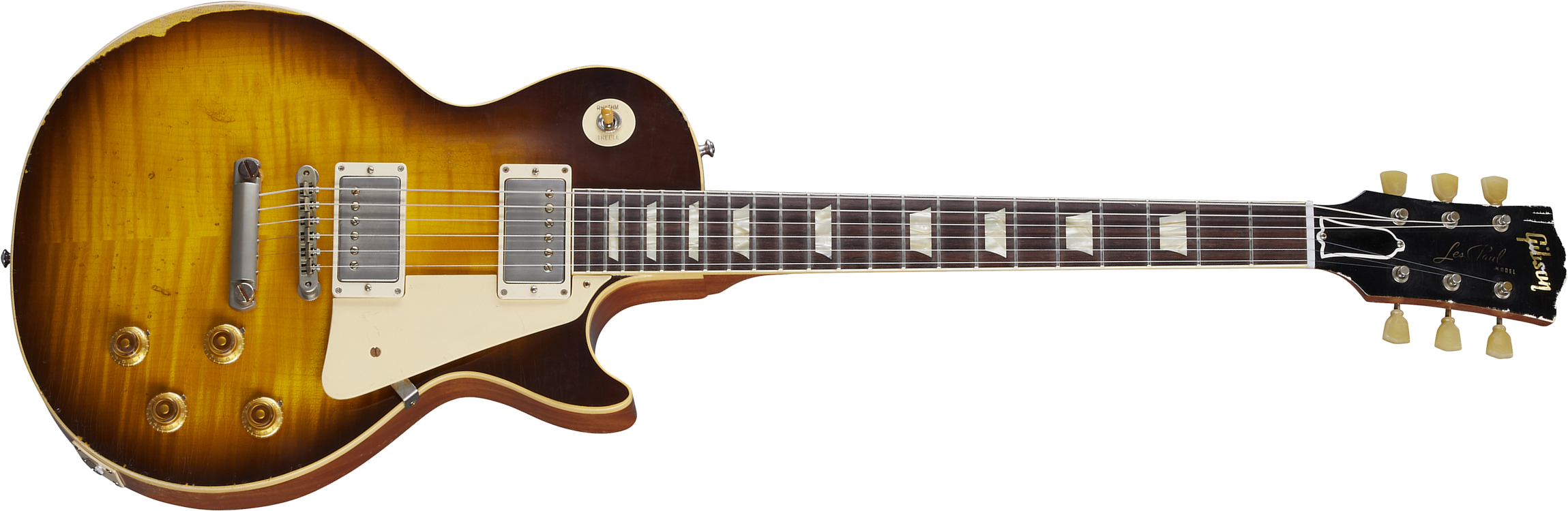 Gibson Custom Shop Murphy Lab Les Paul Standard 1959 Reissue 2h Ht Rw - Ultra Heavy Aged Kindred Burst - Guitarra eléctrica de corte único. - Main pic