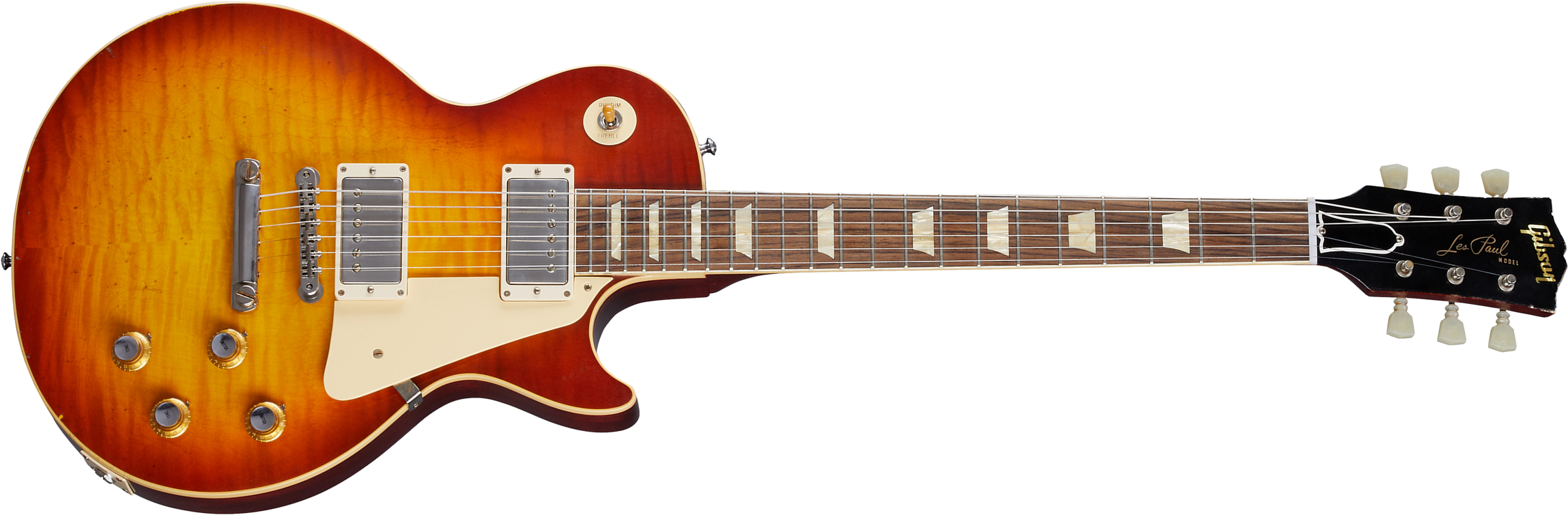 Gibson Custom Shop Murphy Lab Les Paul Standard 1960 Reissue - Light Aged Tomato Soup Burst - Guitarra eléctrica de corte único. - Main picture