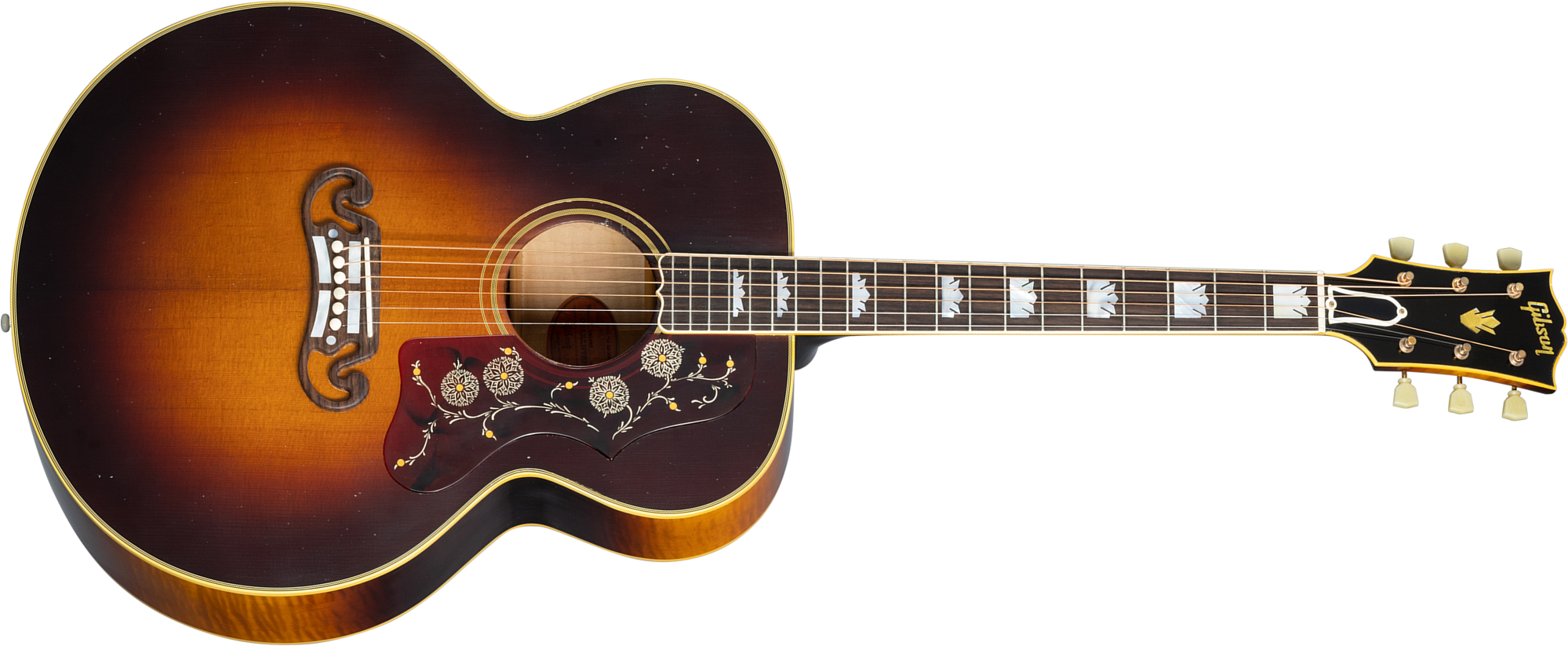Gibson Custom Shop Murphy Lab Sj-200 1957 Jummbo Epicea Erable Rw - Light Aged Vintage Sunburst - Guitarra acústica & electro - Main picture