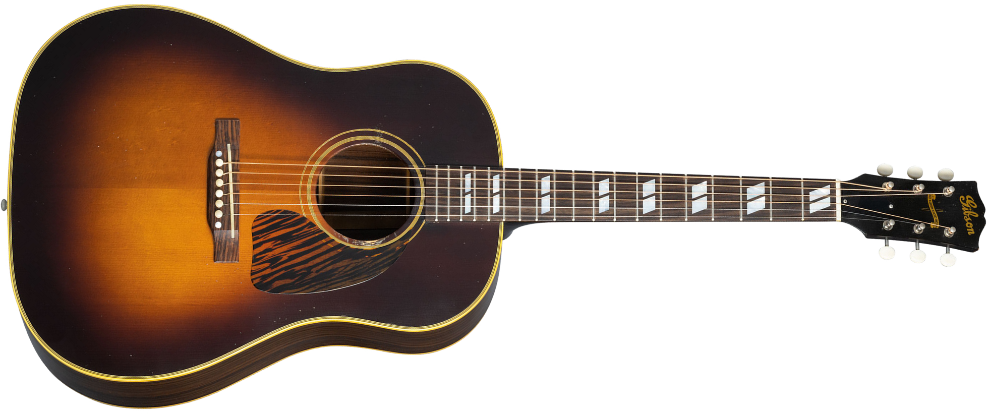 Gibson Custom Shop Murphy Lab Southern Jumbo Banner 1942 Dreadnought Rs Epicea Palissandre Rw - Light Aged Vintage Sunburst - Guitarra acústica & elec