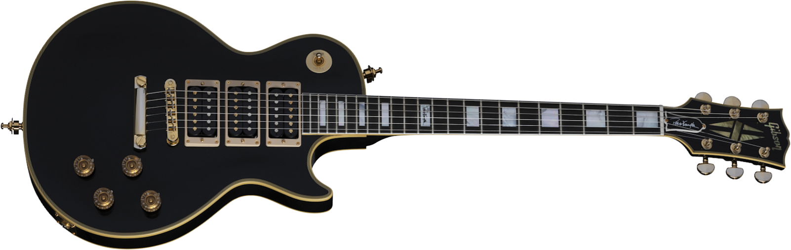 Gibson Custom Shop Peter Frampton Les Paul Custom Phenix Signature 3h Ht Eb - Vos Ebony - Guitarra eléctrica de corte único. - Main picture