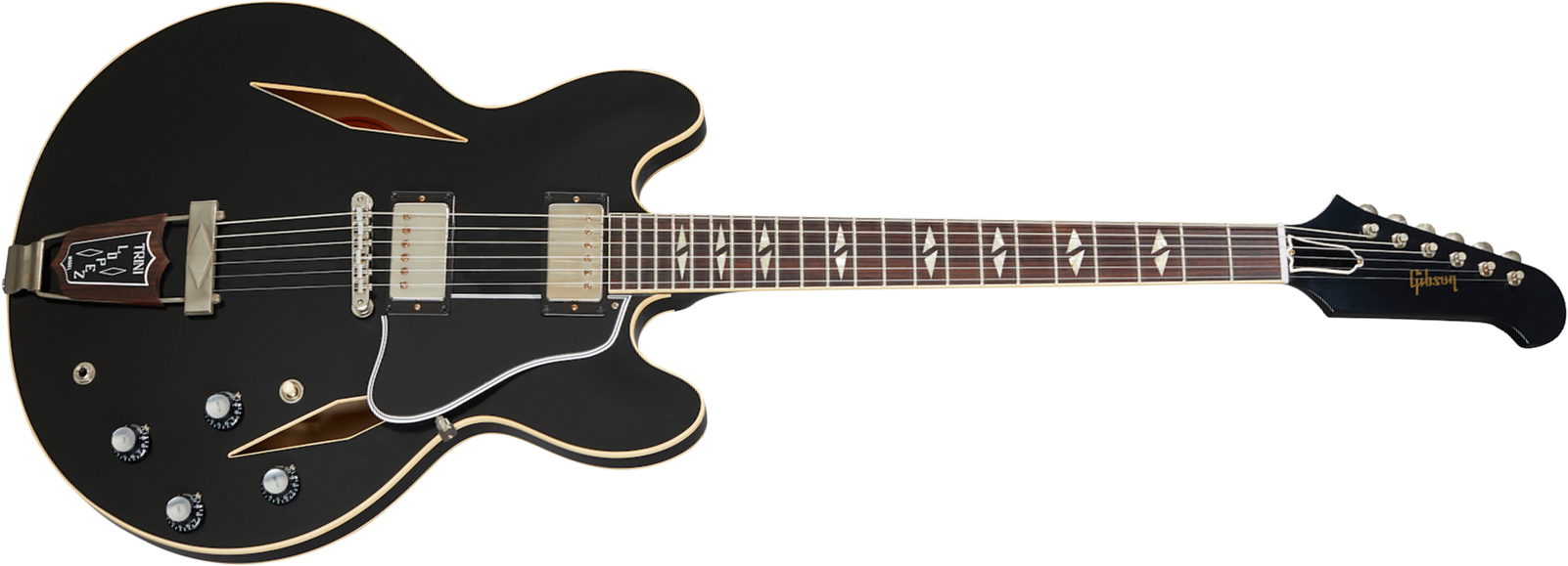 Gibson Custom Shop Trini Lopez Standard 1964 Reissue 2h Ht  Rw - Vos Ebony - Guitarra eléctrica semi caja - Main picture