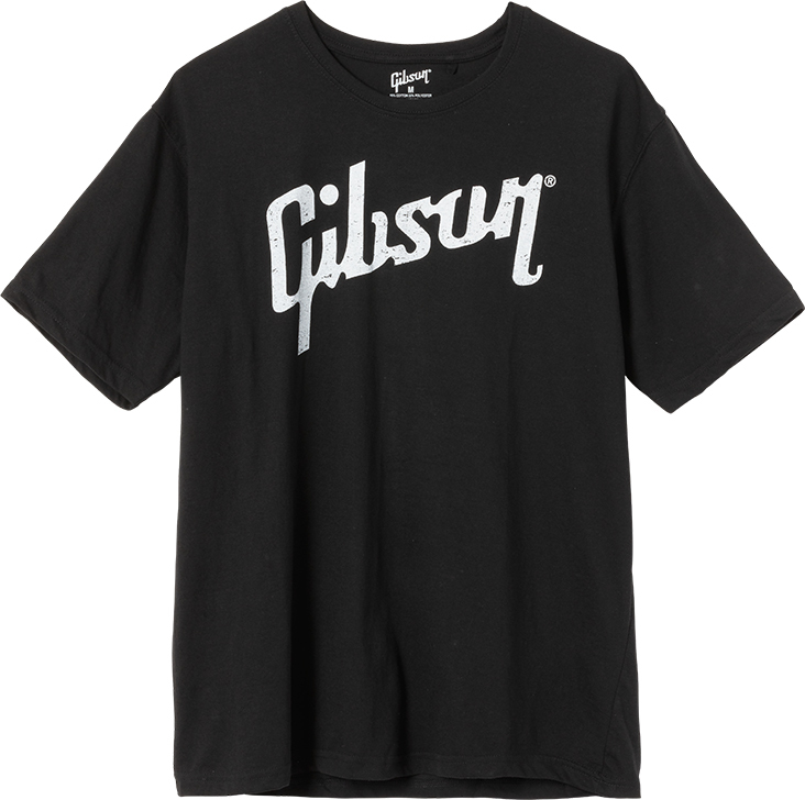 Gibson Distressed Logo T Medium Black - M - Camiseta - Main picture