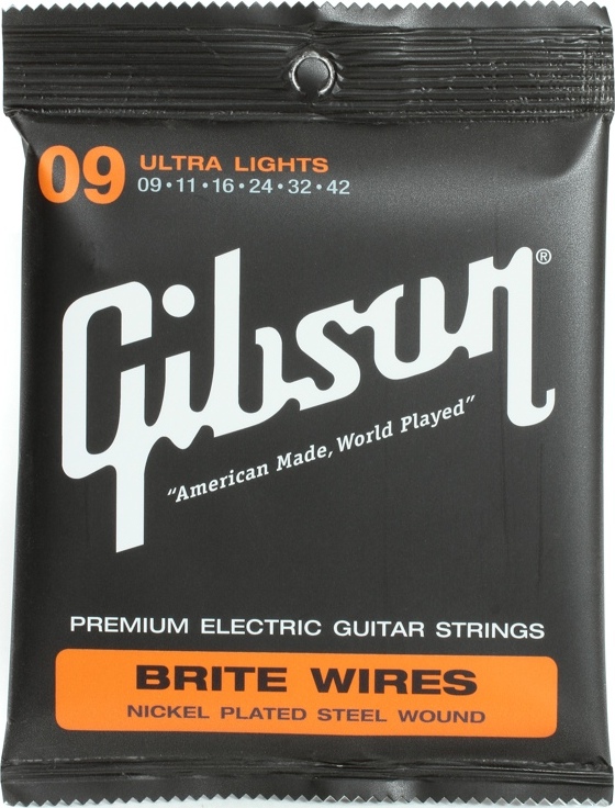 Gibson Jeu De 6 Cordes Electric (6) Brite Wires Seg-700ul 9.42 - Cuerdas guitarra eléctrica - Main picture