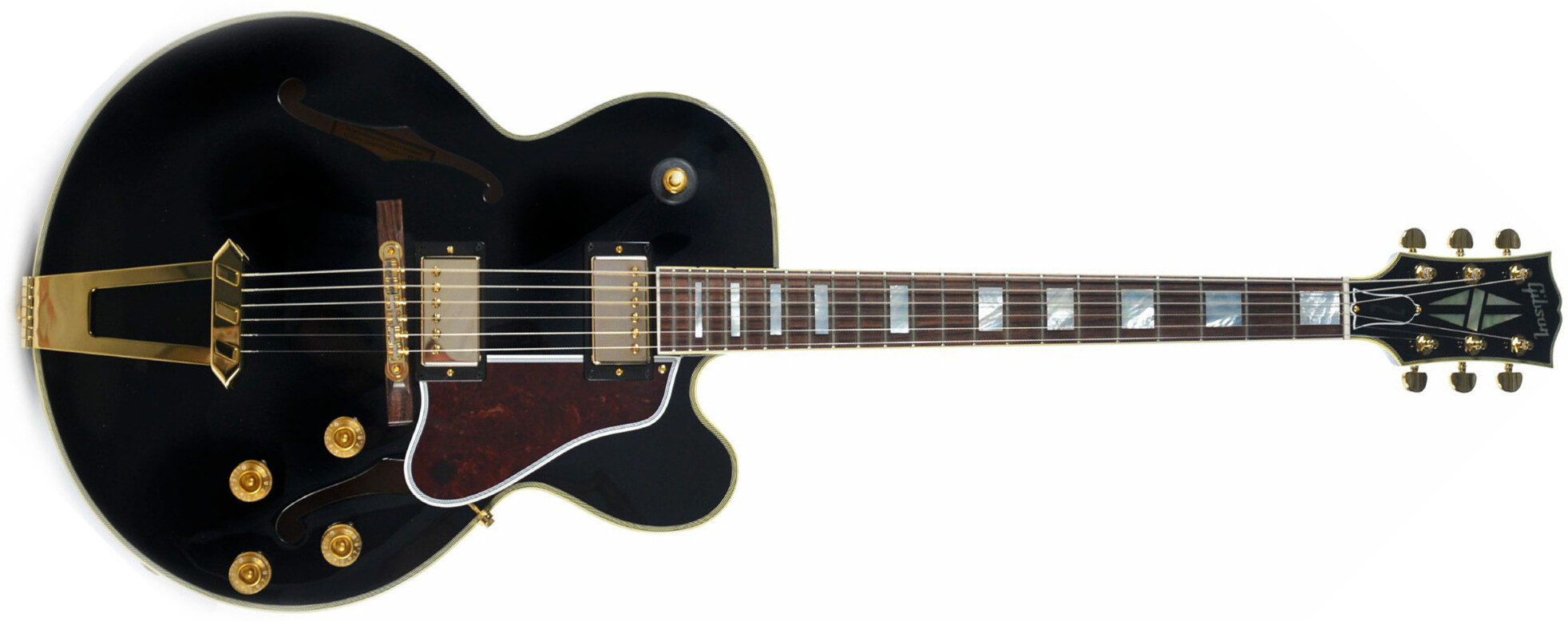 Gibson Es-275 Custom 2018 Ltd - Ebony - Guitarra elécrica Jazz cuerpo acústico - Main picture