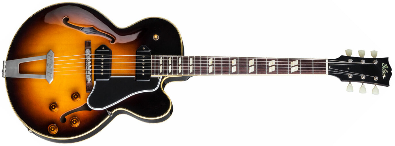 Gibson Es-275 P-90 Ltd - Vos Dark Burst - Guitarra eléctrica semi caja - Main picture