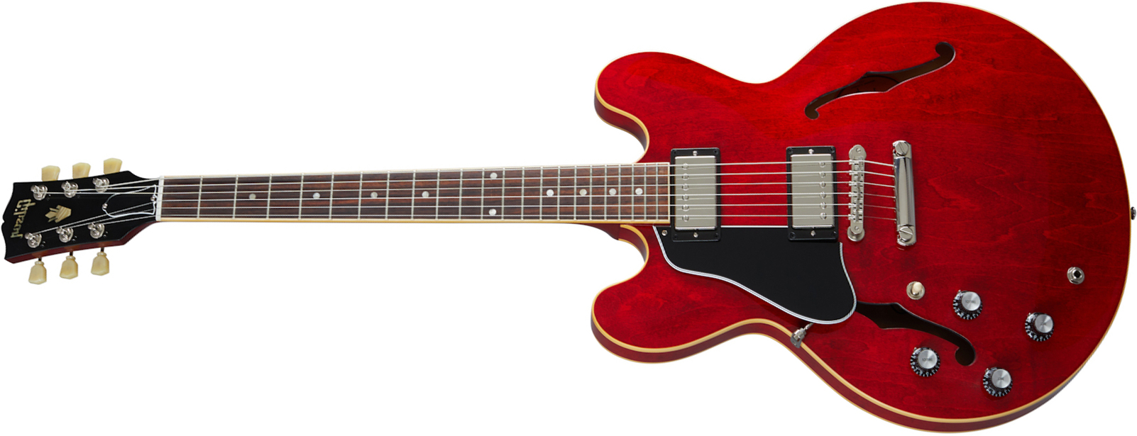 Gibson Es-335 Dot Lh Original 2020 Gaucher 2h Ht Rw - Sixties Cherry - Guitarra electrica para zurdos - Main picture