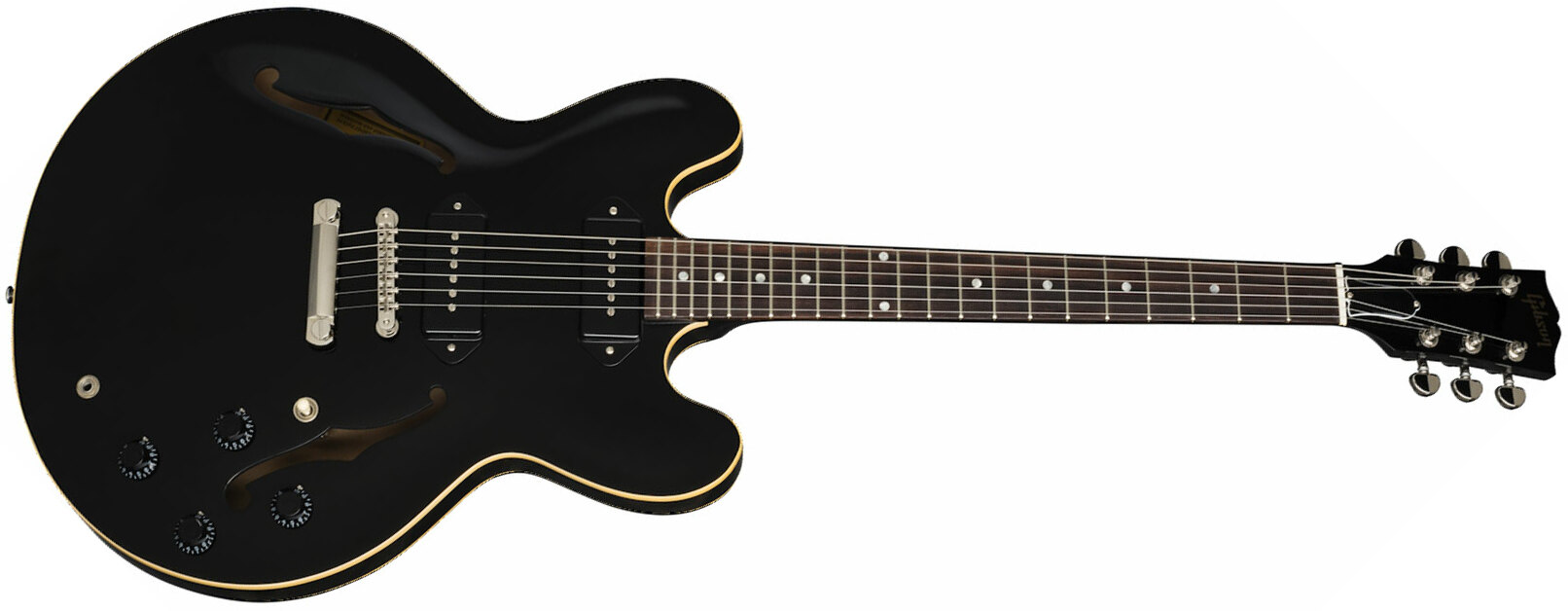 Gibson Es-335 Dot P-90 2019 Ht Rw - Ebony - Guitarra eléctrica semi caja - Main picture