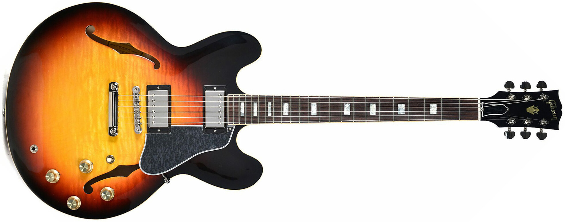 Gibson Es-335 Figured 2018 Ltd - Antique Sunset Burst - Guitarra eléctrica semi caja - Main picture