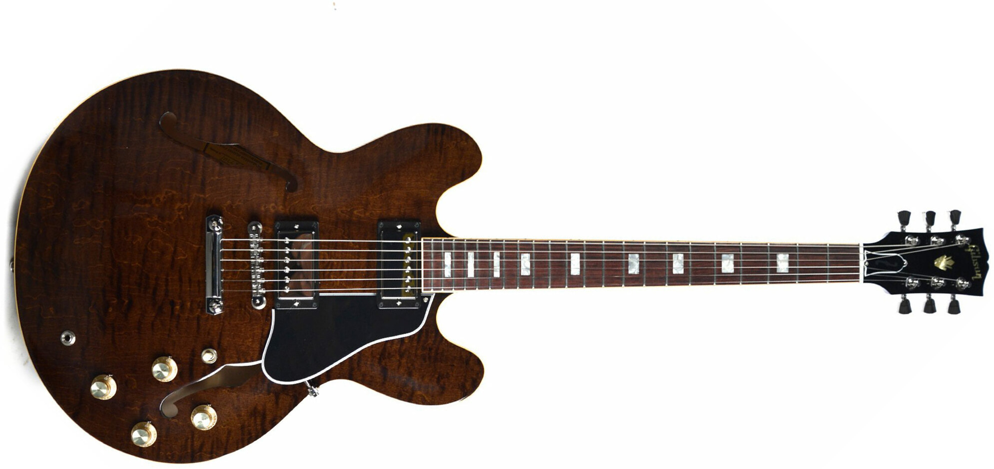 Gibson Es-335 Figured 2018 Ltd - Antique Walnut - Guitarra eléctrica semi caja - Main picture