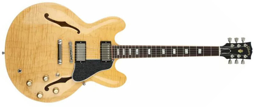 Gibson Es-335 Figured 2018 Ltd 2h Ht Rw - Dark Vintage Natural - Guitarra eléctrica semi caja - Main picture
