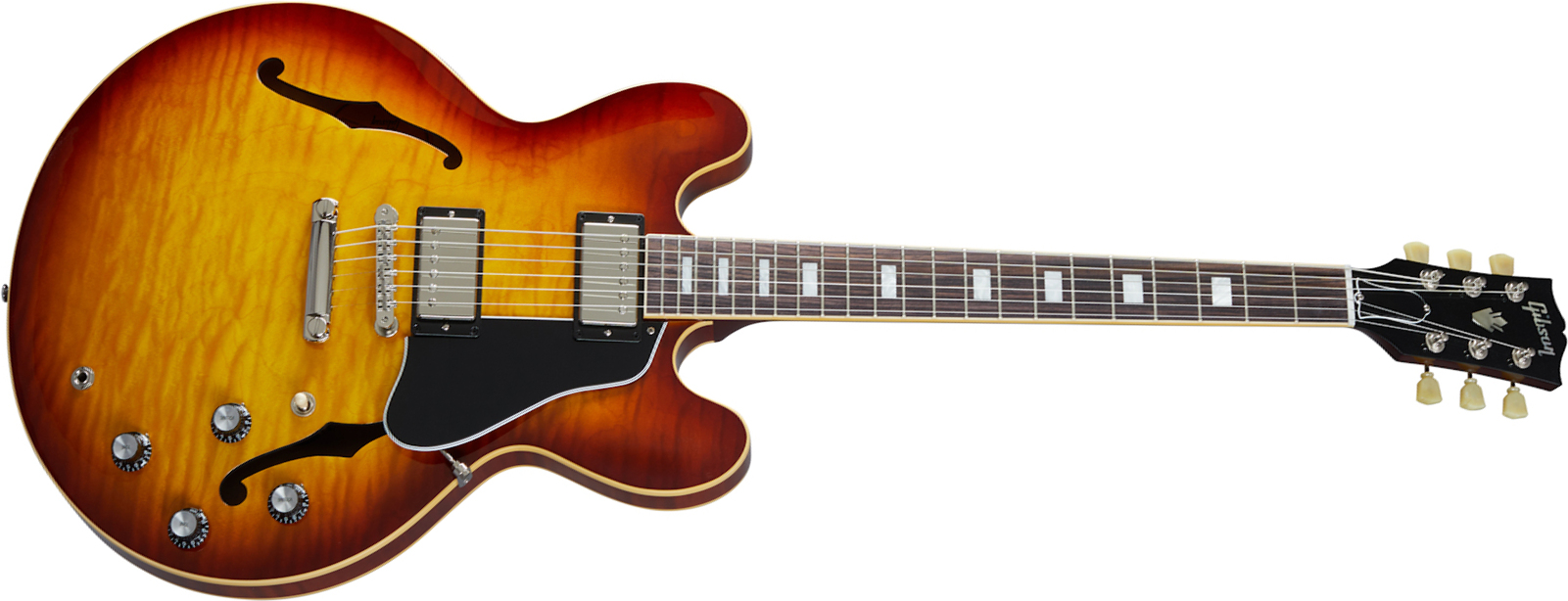 Gibson Es-335 Figured Original 2020 2h Ht Rw - Iced Tea - Guitarra eléctrica semi caja - Main picture