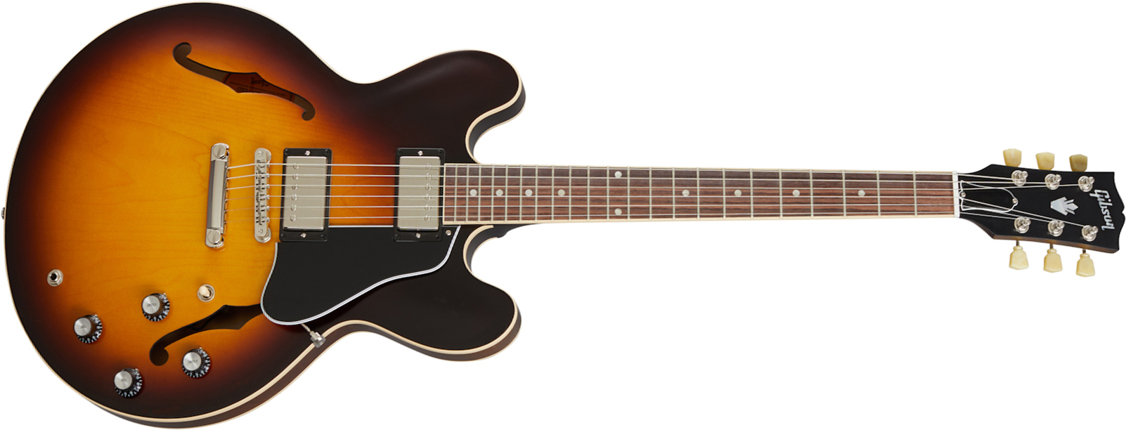 Gibson Es-335 Satin Modern 2020 2h Ht Rw - Satin Vintage Sunburst - Guitarra eléctrica semi caja - Main picture
