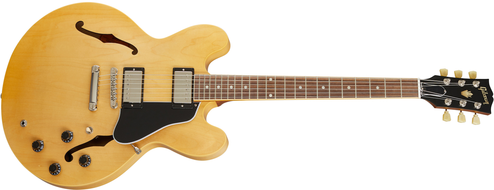 Gibson Es-335 Satin Modern 2020 Hh Ht Rw - Satin Vintage Natural - Guitarra eléctrica semi caja - Main picture