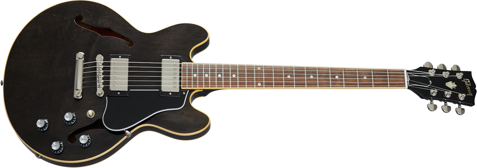 Gibson Es-339 Modern 2020 2h Ht Rw - Trans Ebony - Guitarra eléctrica semi caja - Main picture