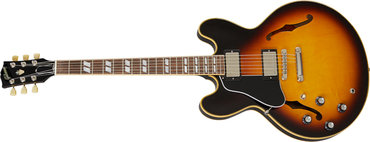 Gibson Es-345 Lh Original Gaucher 2h Ht Rw - Vintage Burst - Guitarra electrica para zurdos - Main picture