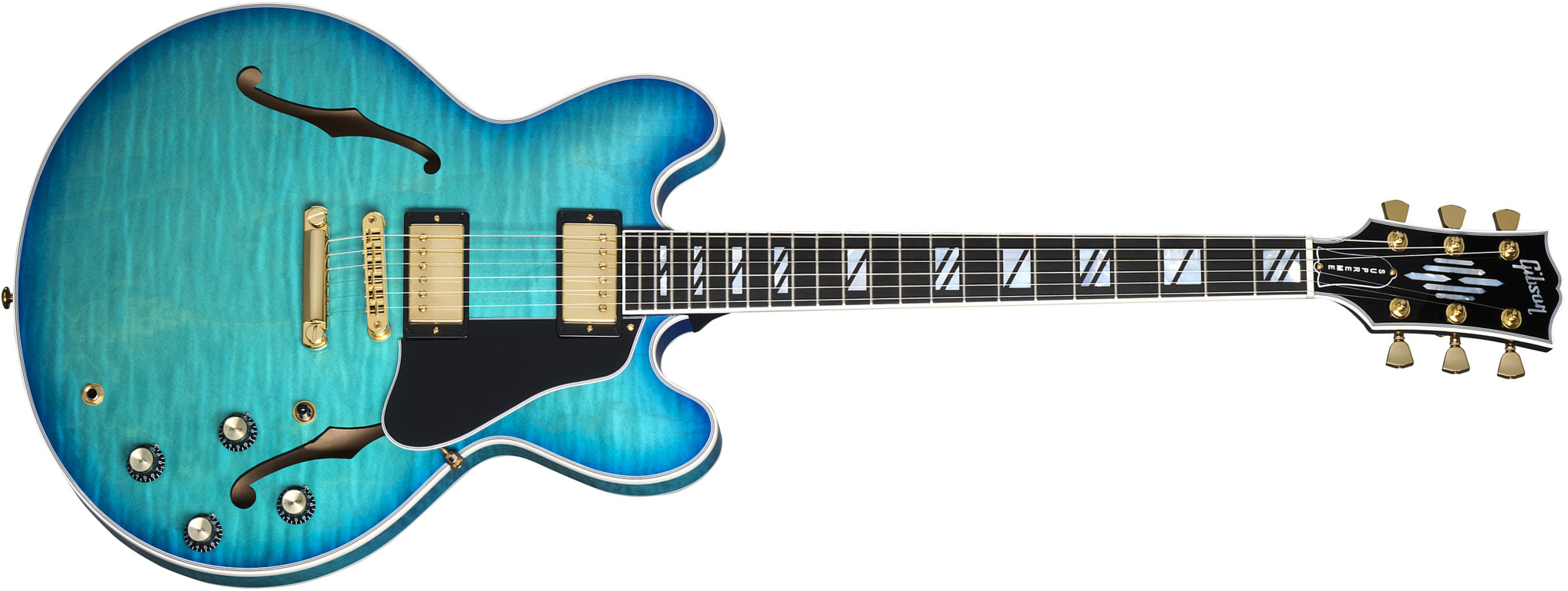 Gibson Es Supreme 2h Ht Eb - Blueberry Burst - Guitarra eléctrica semi caja - Main picture
