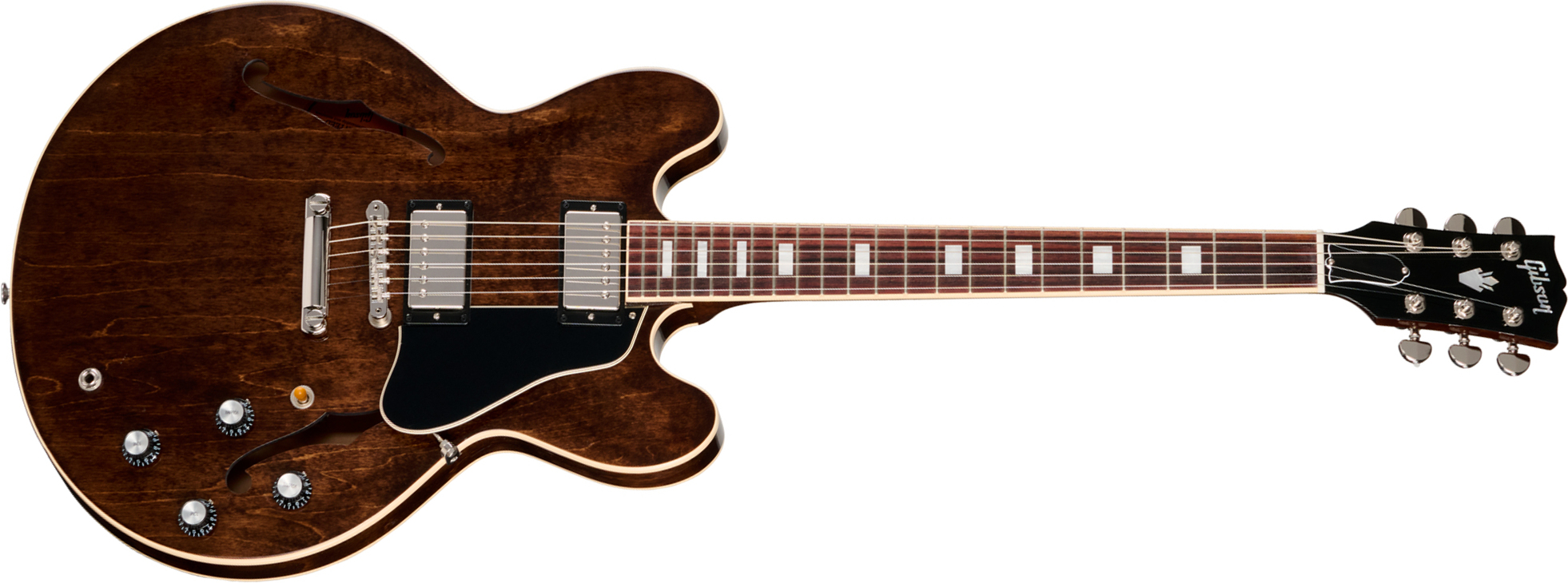 Gibson Es335 60s Usa 2h Ht Rw - Dark Walnut - Guitarra eléctrica semi caja - Main picture