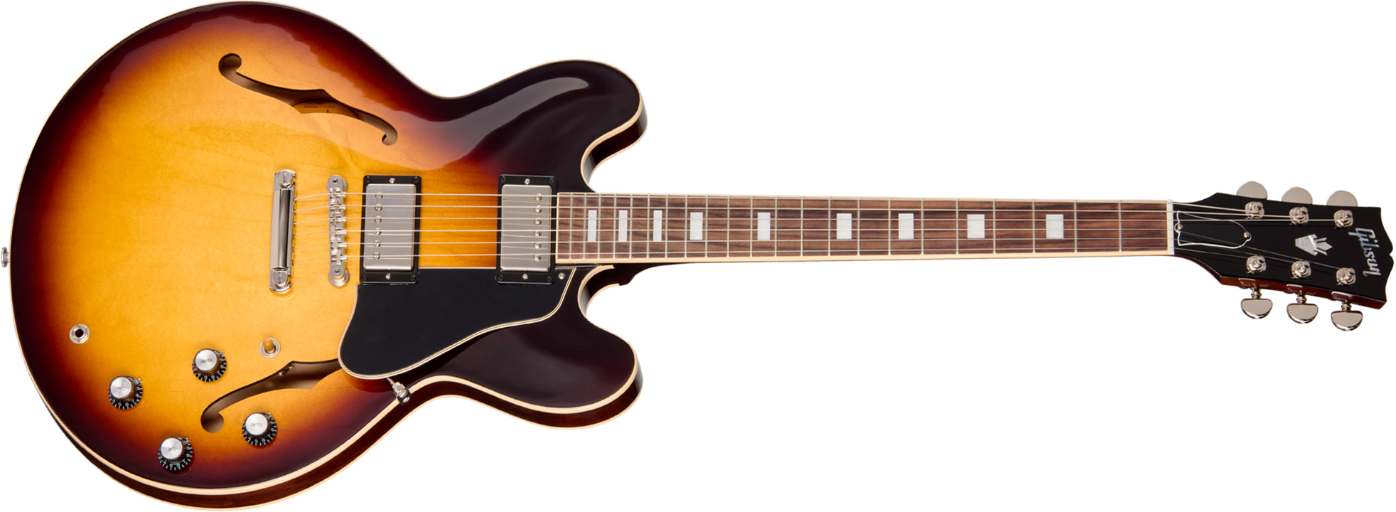 Gibson Es335 60s Usa 2h Ht Rw - Vintage Burst - Guitarra eléctrica semi caja - Main picture