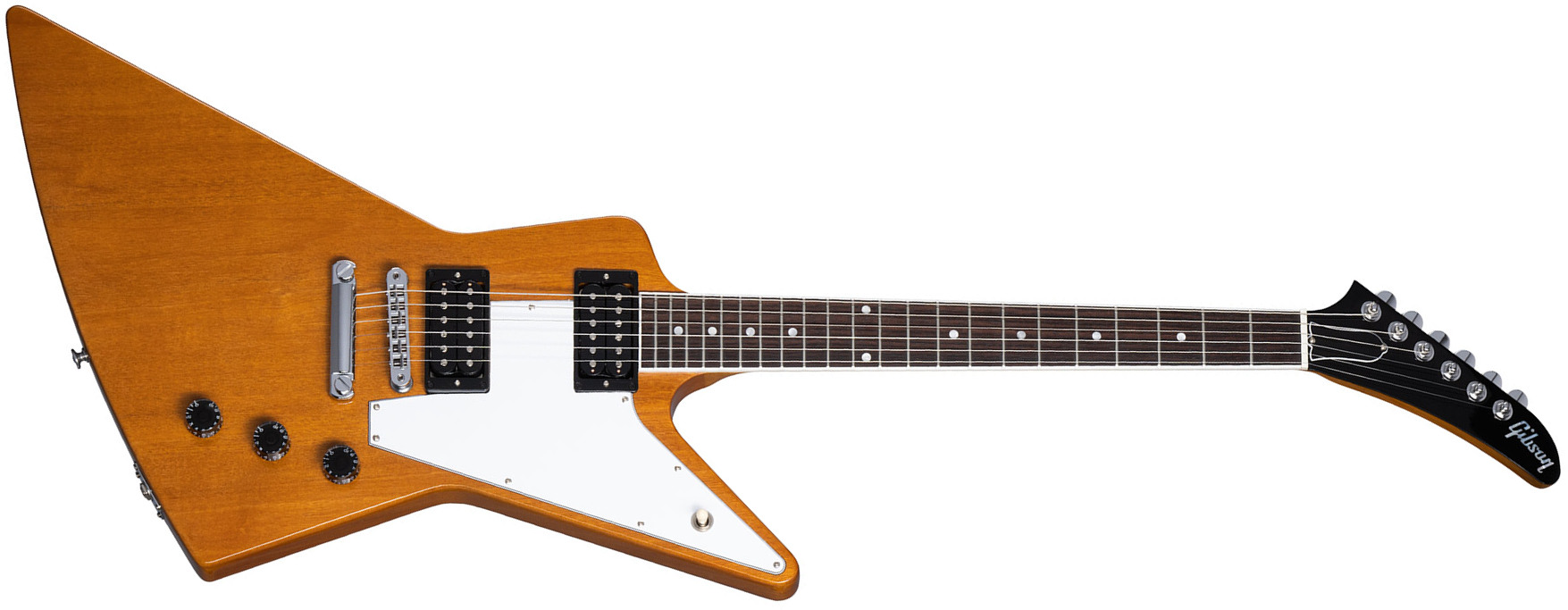 Gibson Explorer 70s Original 2h Ht Rw - Antique Natural - Guitarra electrica retro rock - Main picture