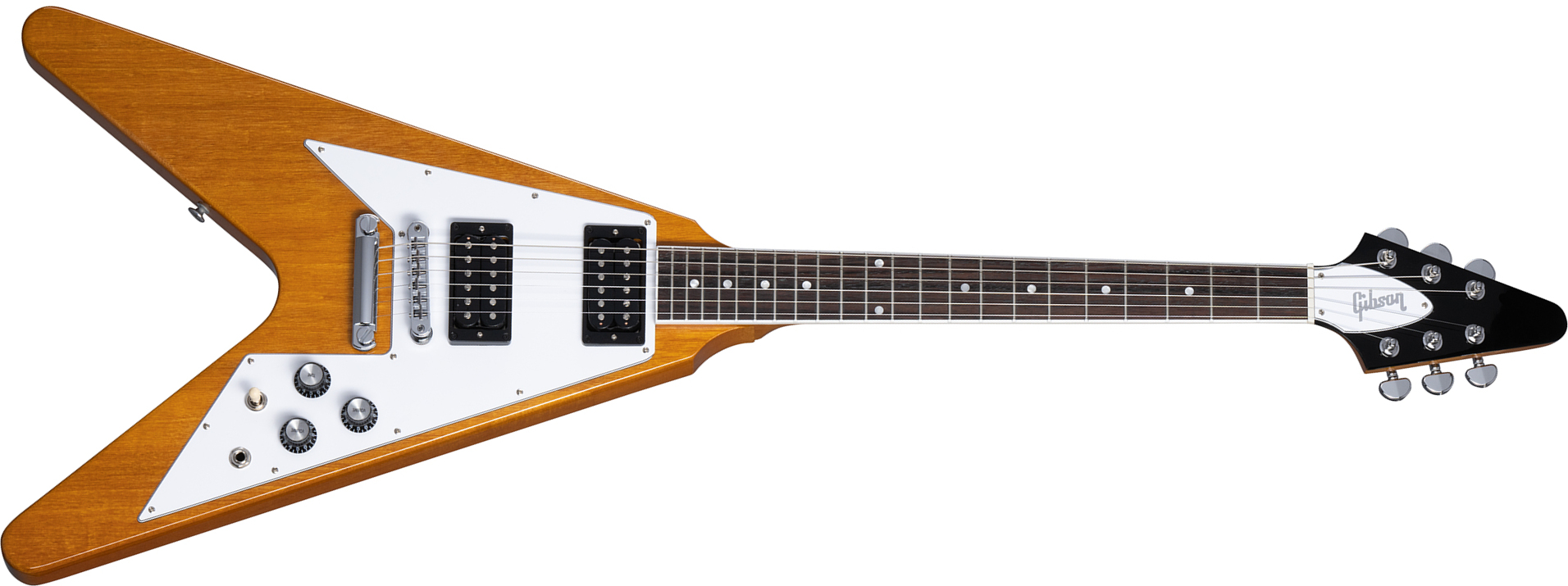 Gibson Flying V 70s Original 2h Ht Rw - Antique Natural - Guitarra electrica metalica - Main picture