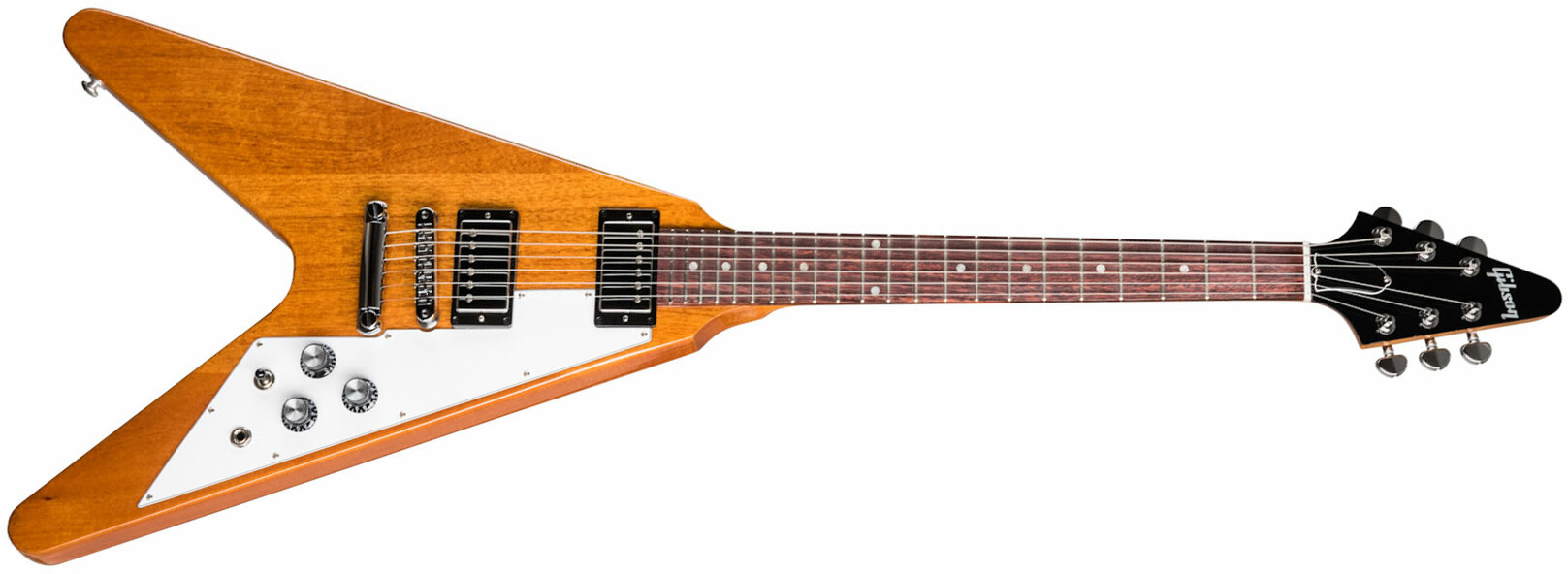 Gibson Flying V Original 2h Ht Rw - Antique Natural - Guitarra electrica retro rock - Main picture