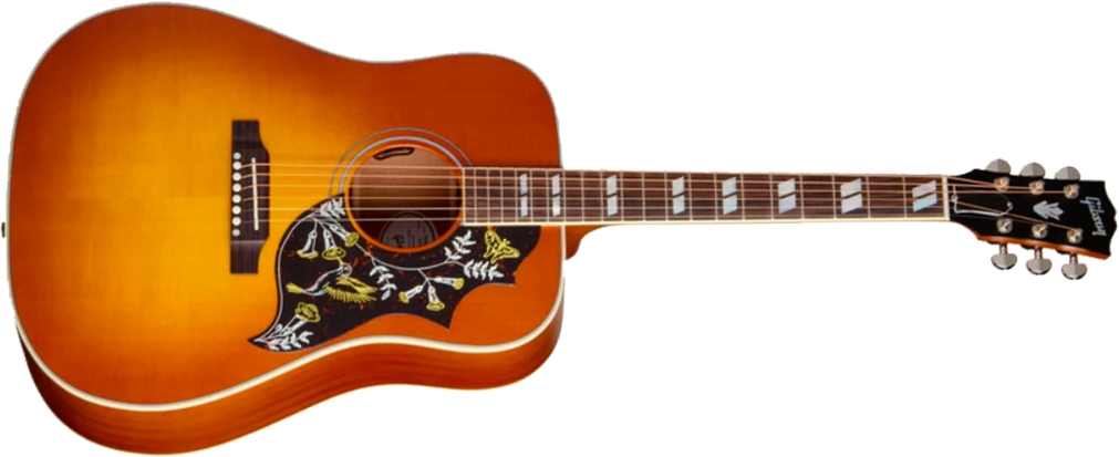 Gibson Hummingbird Faded Modern Dreadnought Epicea Acajou Rw - Heritage Cherry Sunburst - Guitarra folk - Main picture