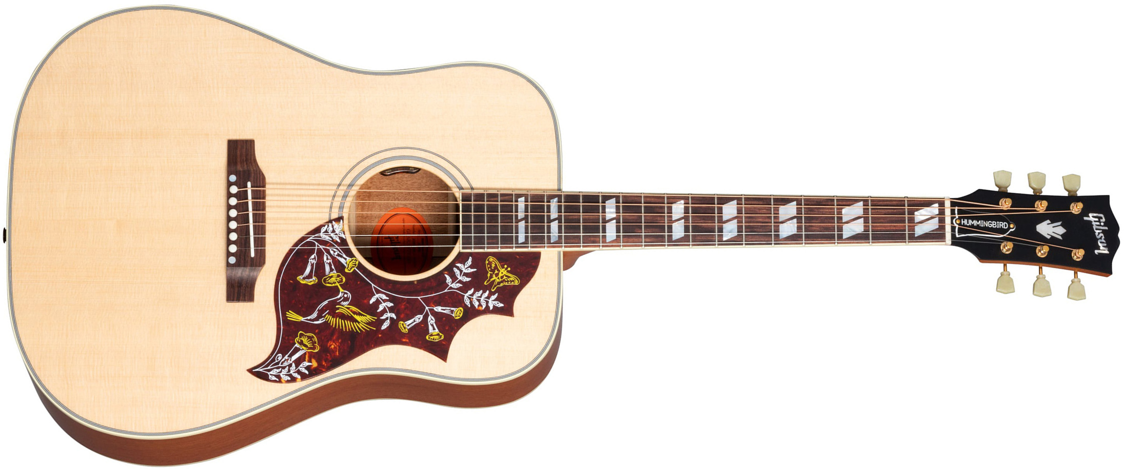 Gibson Hummingbird Faded Original Dreadnought Epicea Acajou Rw - Antique Natural - Guitarra acústica & electro - Main picture
