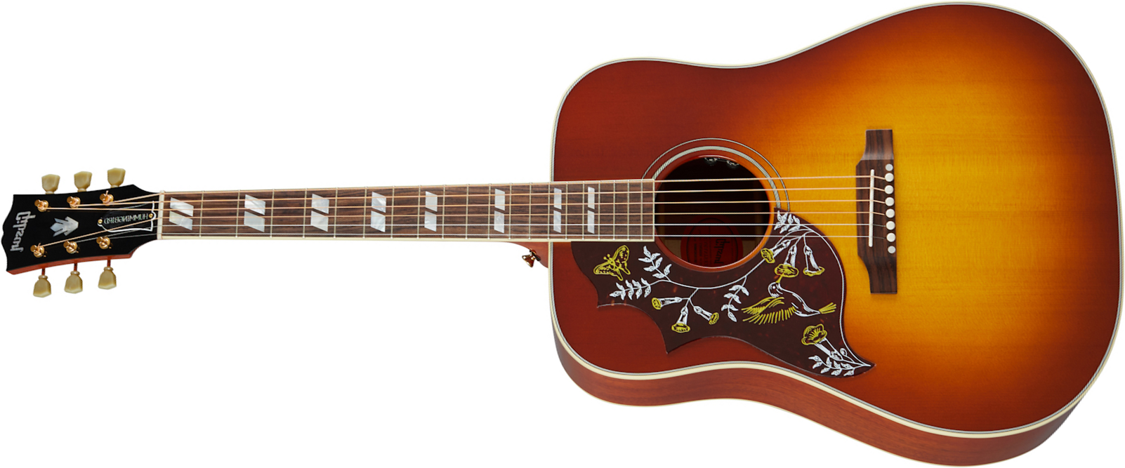 Gibson Hummingbird Lh Original 2020 Dreadnought Gaucher Epicea Acajou Rw - Heritage Cherry Sunburst - Guitarra electro acustica - Main picture