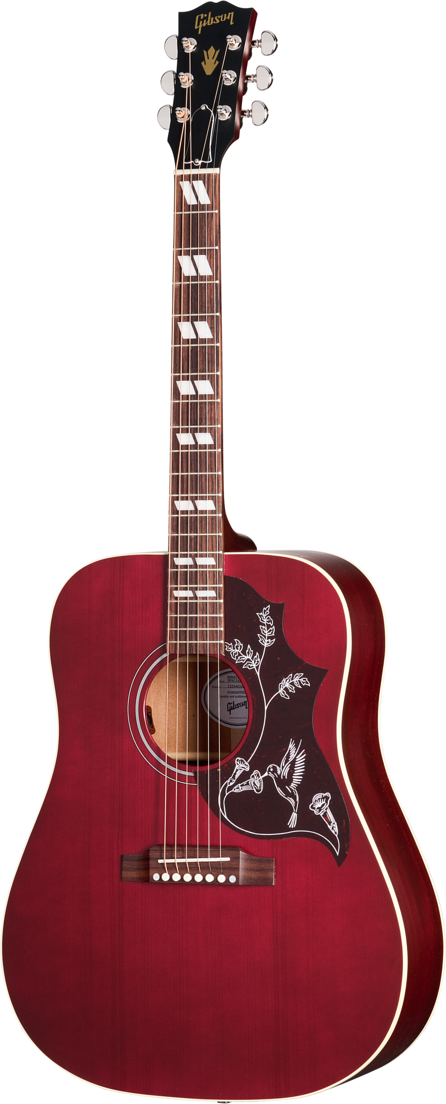 Gibson Hummingbird Special Modern Dreadnought Cbd Epicea Acajou Rw - Satin Wine Red - Guitarra folk - Main picture
