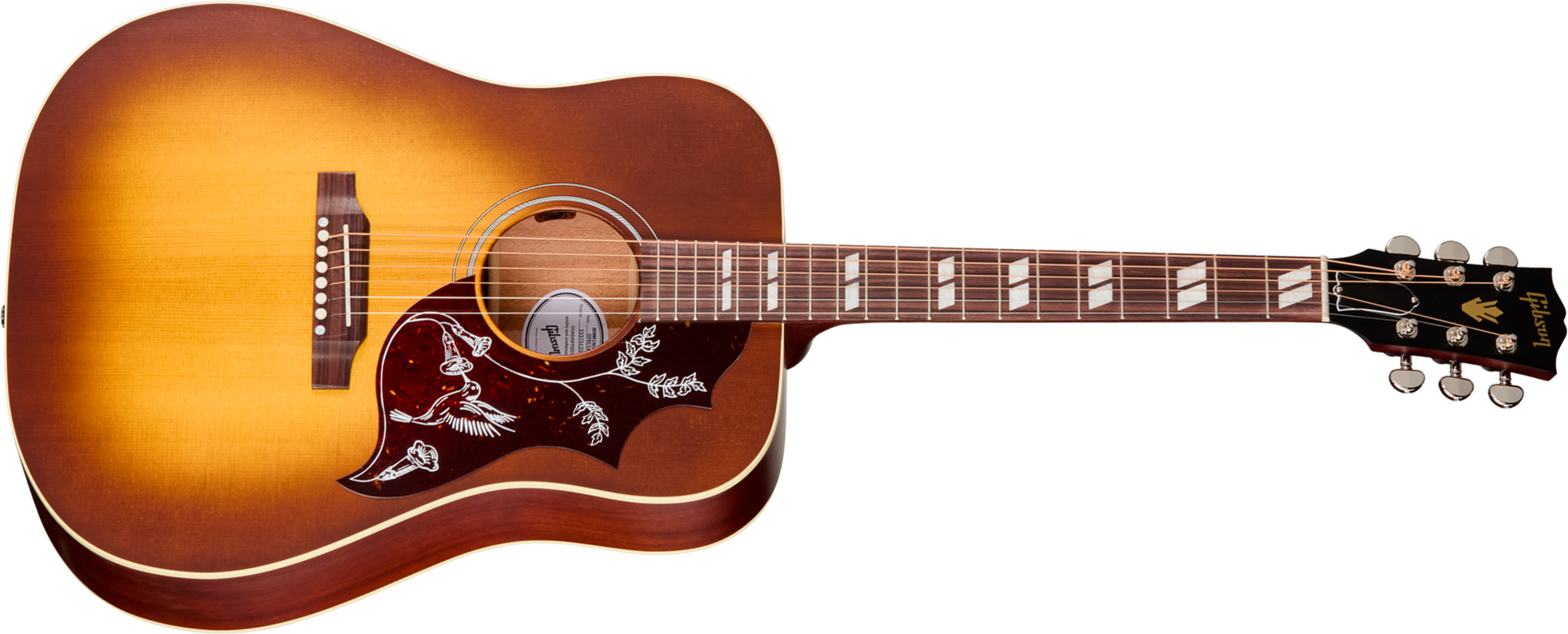 Gibson Hummingbird Special Modern Dreadnought Cbd Epicea Acajou Rw - Satin Honey Burst - Guitarra folk - Main picture