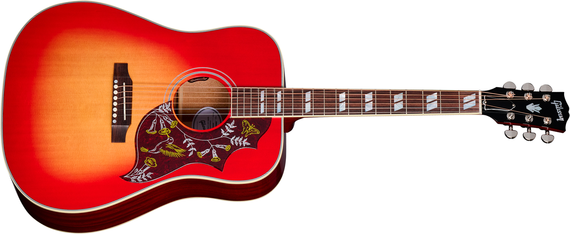 Gibson Hummingbird Standard (baggs Hifi Dna) Dreadnought Epicea Acajou Rw - Vintage Cherry Sunburst - Guitarra folk - Main picture