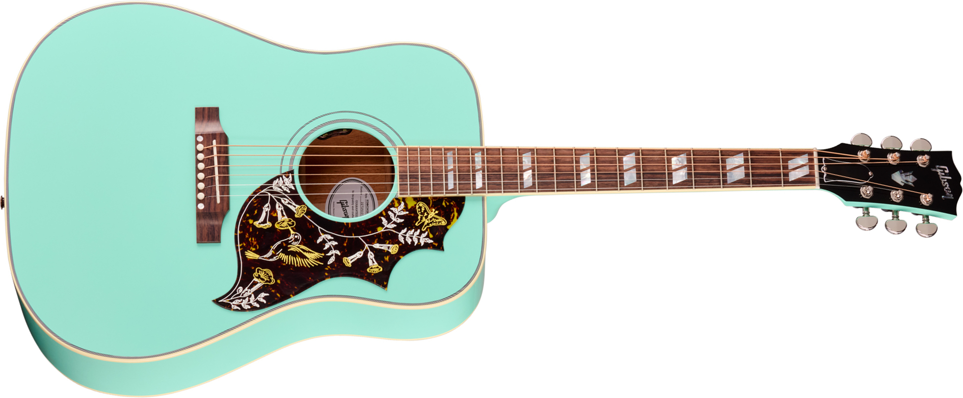 Gibson Hummingbird Standard (baggs Hifi Dna) Dreadnought Epicea Acajou Rw - Southwestern Turquoise - Guitarra folk - Main picture