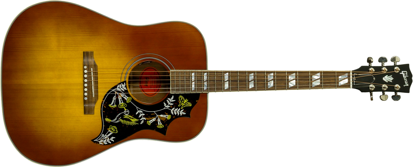 Gibson Hummingbird Standard Modern Dreadnought Epicea Acajou Rw - Honey Burst - Guitarra folk - Main picture