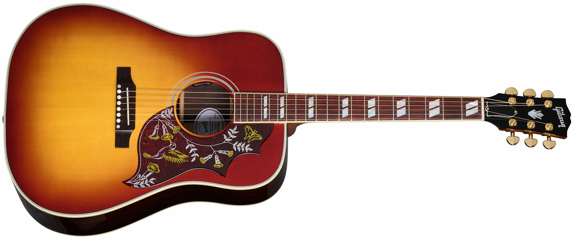 Gibson Hummingbird Standard Rosewood Dreadnought Epicea Acajou Rw - Rosewood Burst - Guitarra electro acustica - Main picture