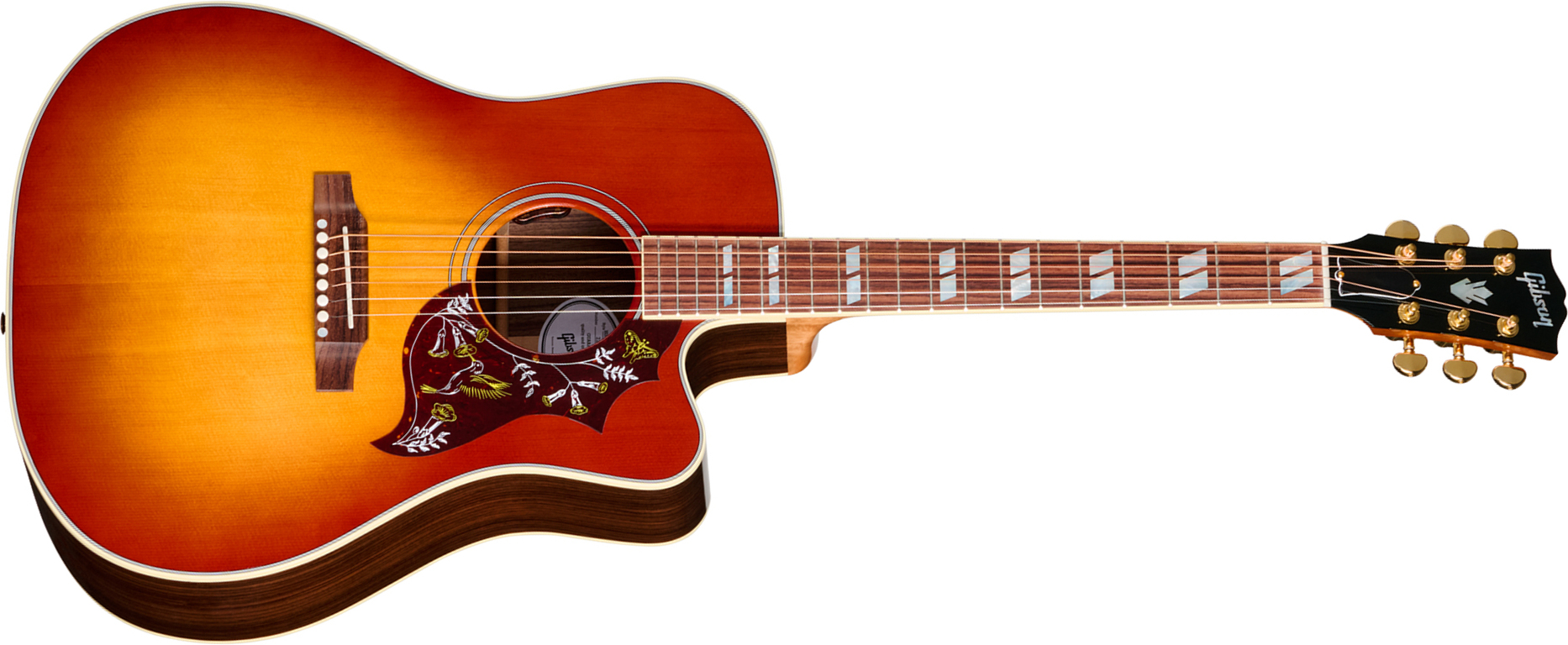 Gibson Hummingbird Standard Rosewood Ec (baggs Hifi Dna) Dreadnought Cw Epicea Palissandre Rw - Rosewood Burst - Guitarra folk - Main picture