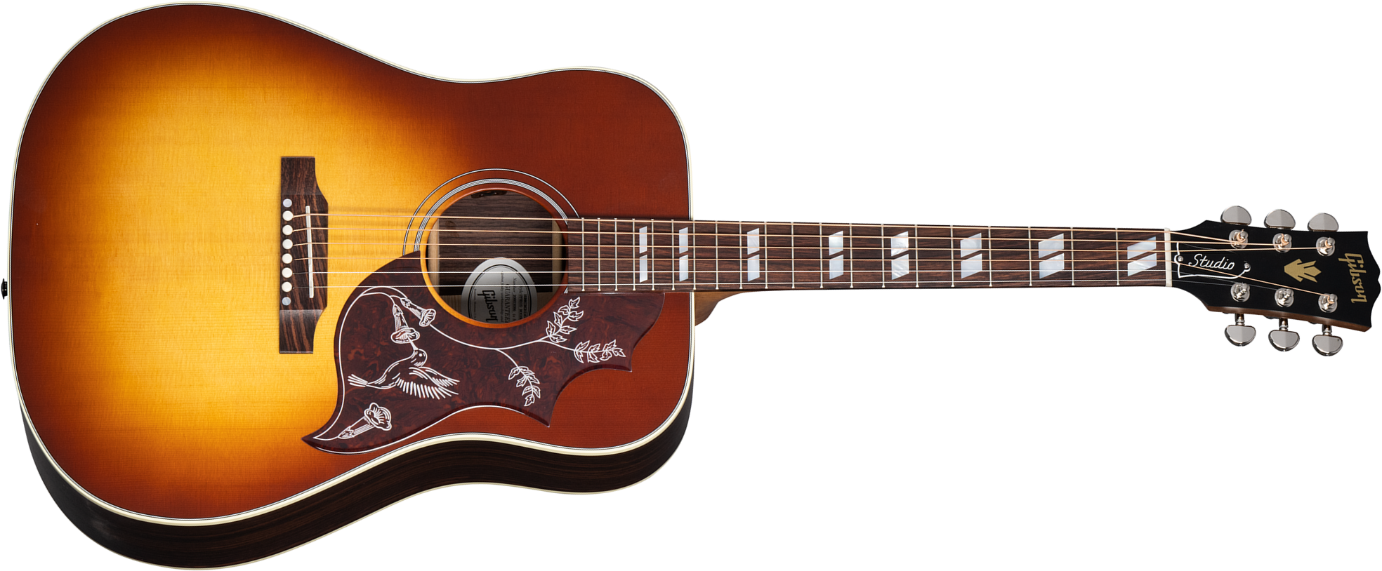 Gibson Hummingbird Studio Rosewood Modern 2024 Dreadnought Epicea Palissandre Rw - Satin Rosewood Burst - Guitarra folk - Main picture