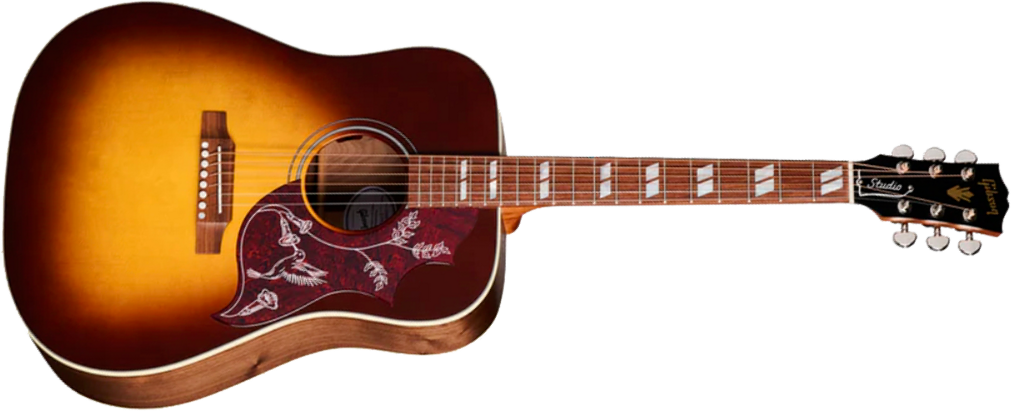 Gibson Hummingbird Studio Walnut Dreadnought Epicea Noyer Wal - Walnut Burst - Guitarra folk - Main picture